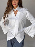 Single Breasted Ruffles Full Sleeve Blouse image 7