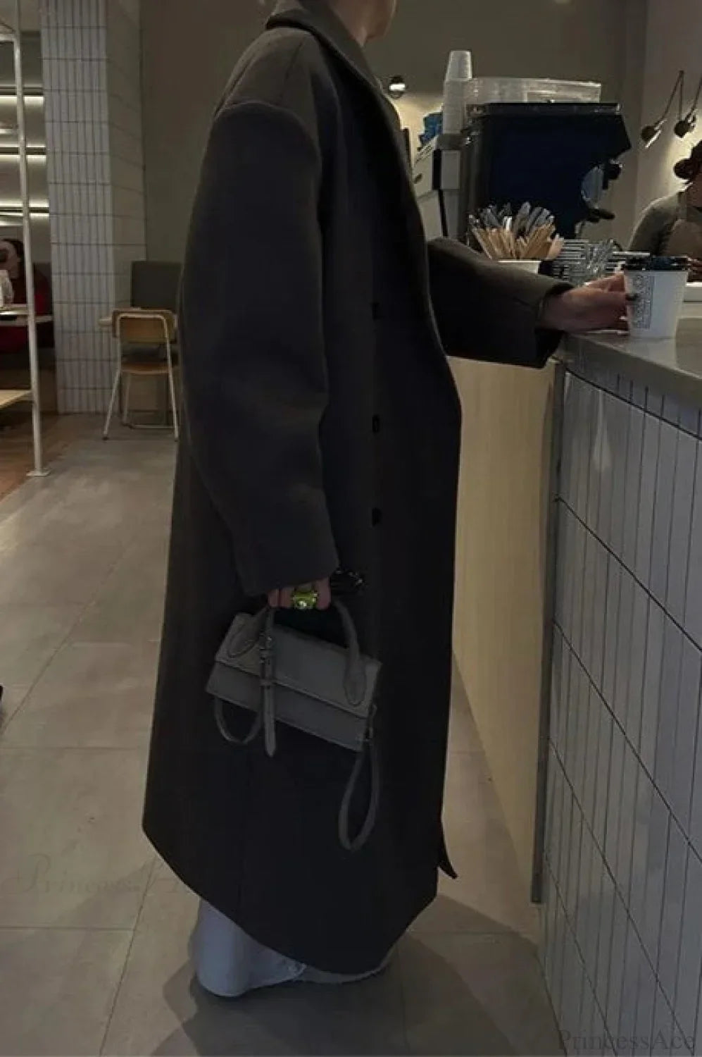 Single-Breasted Winter Coat image 3