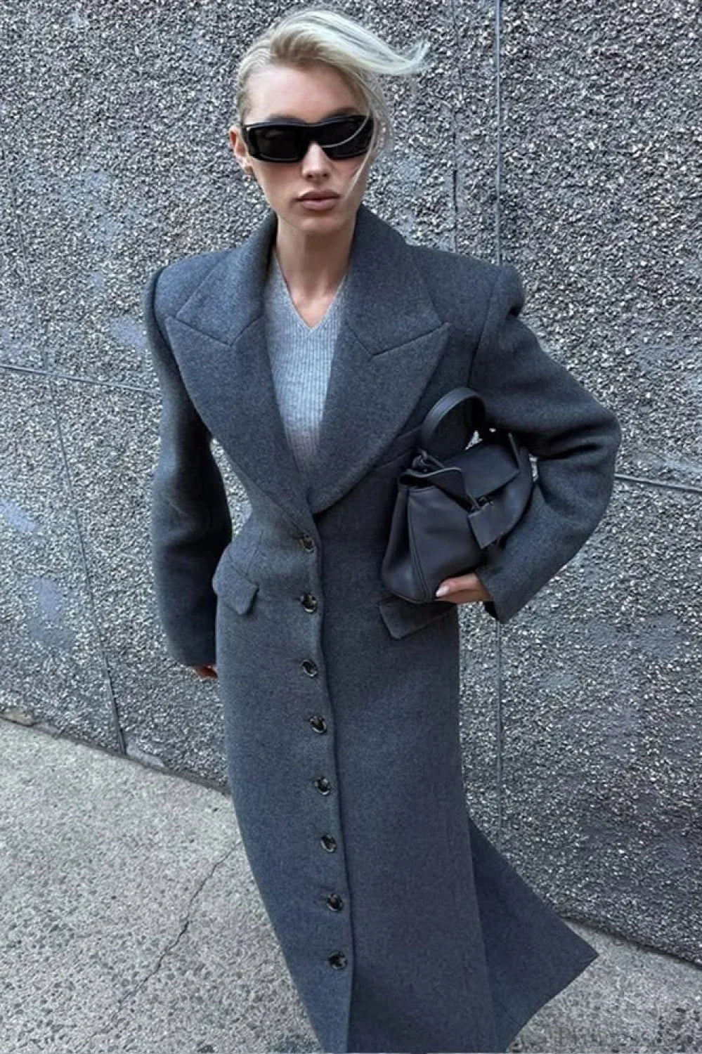 Single-Breasted Wool Coat image 5