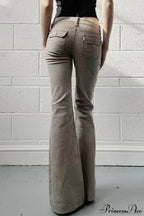 Skinny Low Rise Vintage Bootcut Cargo Pants image 4