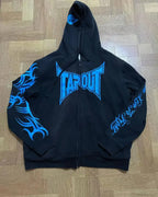 Skull Patchwork Zipper Hoodie image 18