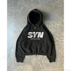 Skull Print Hooded Sweatshirt image 14