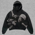 Skull Rap Graphic Cotton Hoodie image 1