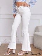 Slant Pocket Flare Leg Jeans image 11