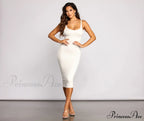 Slay Every Day Basic Graceful Scoop Neck Midi Dress image 16