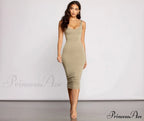 Slay Every Day Basic Graceful Scoop Neck Midi Dress image 12