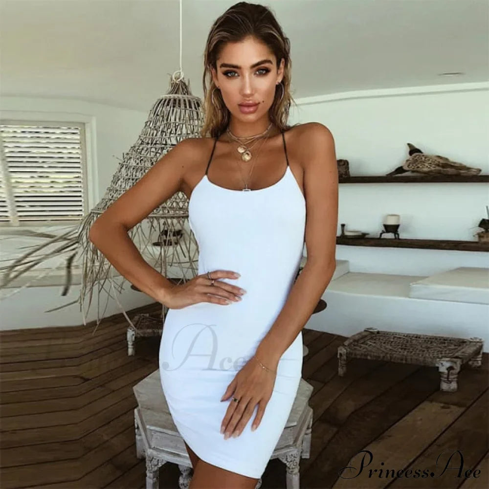Sleeveless Bodycon Fashion Party Mini Dress image 1