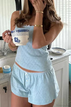 Sleeveless Crop Cami Lounge Set image 1
