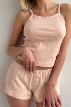 Sleeveless Crop Cami Lounge Set image 13