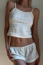 Sleeveless Crop Cami Lounge Set image 11