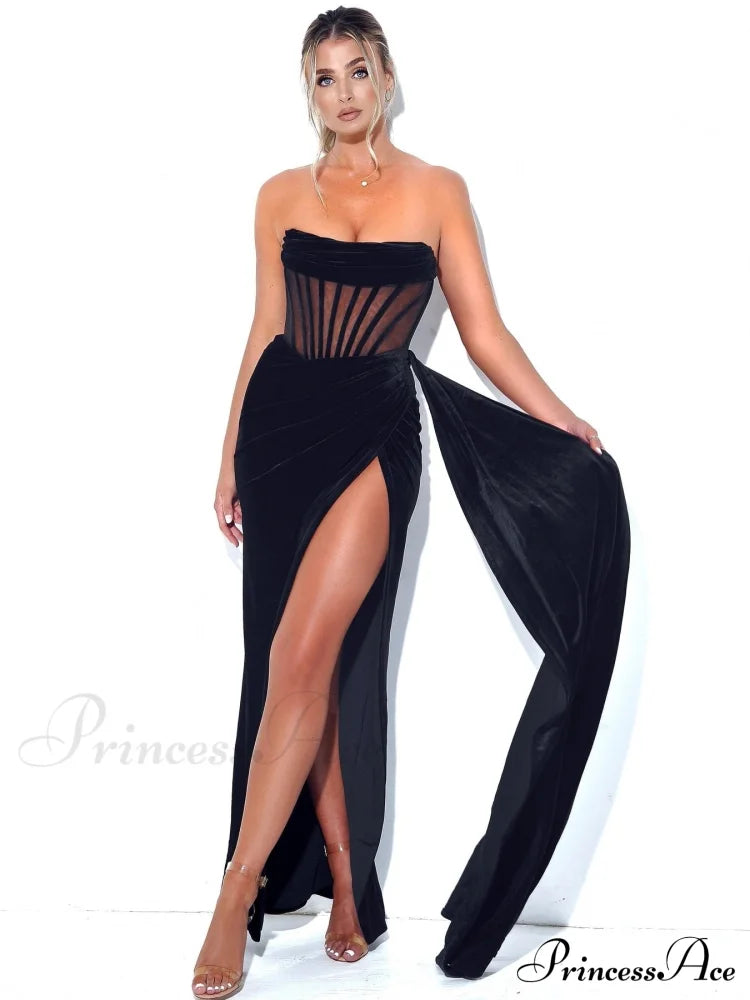 Sleeveless Floor-Length Chiffon Exquisite Lace Prom Dress image 5