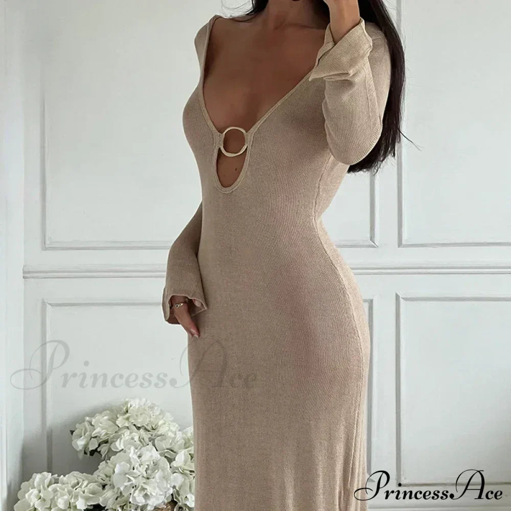 Sleeveless Knitted Tank Maxi Dress image 2