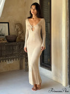 Sleeveless Knitted Tank Maxi Dress image 1