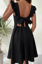 Sleeveless Mini Dress with Ruffle Tie-back image 12