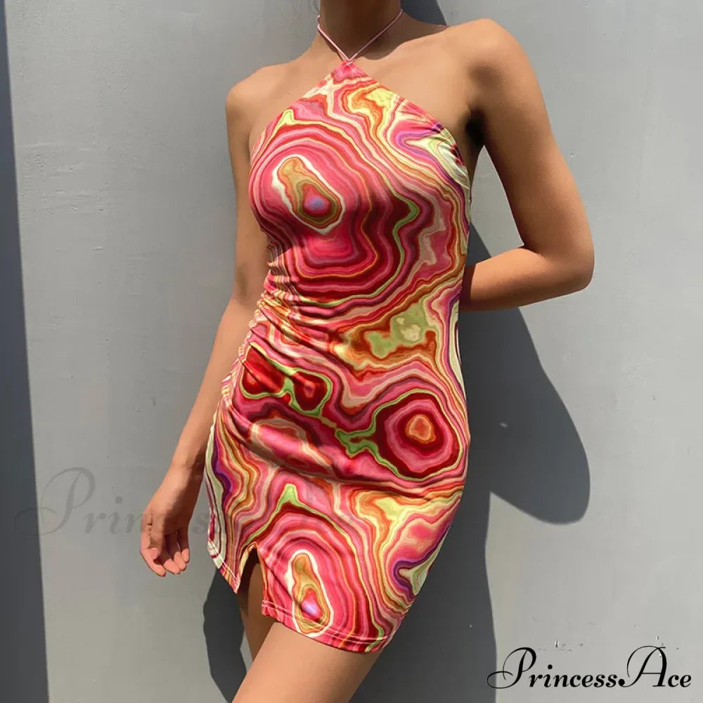 Sleeveless Mini Elegant Party Evening Fashion Camouflage Bandage Bodycon Dress image 3