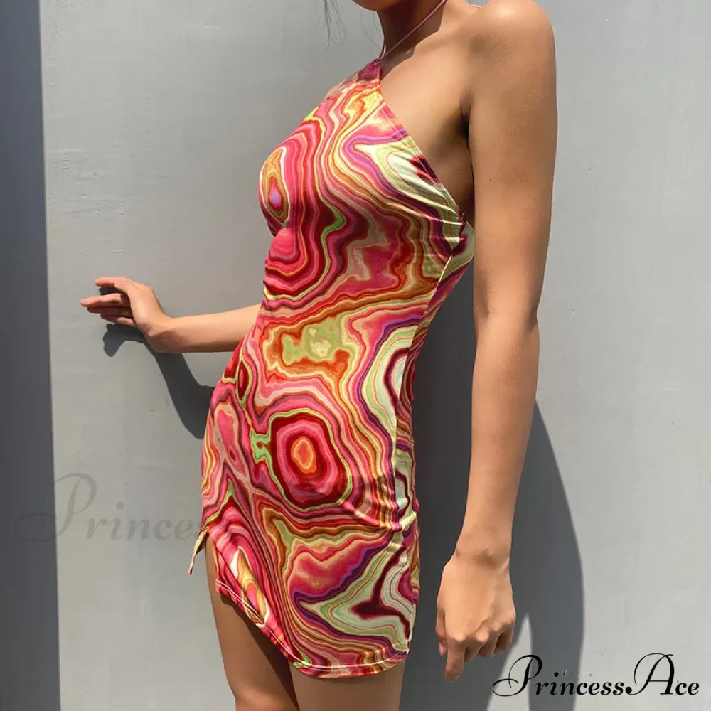 Sleeveless Mini Elegant Party Evening Fashion Camouflage Bandage Bodycon Dress image 5