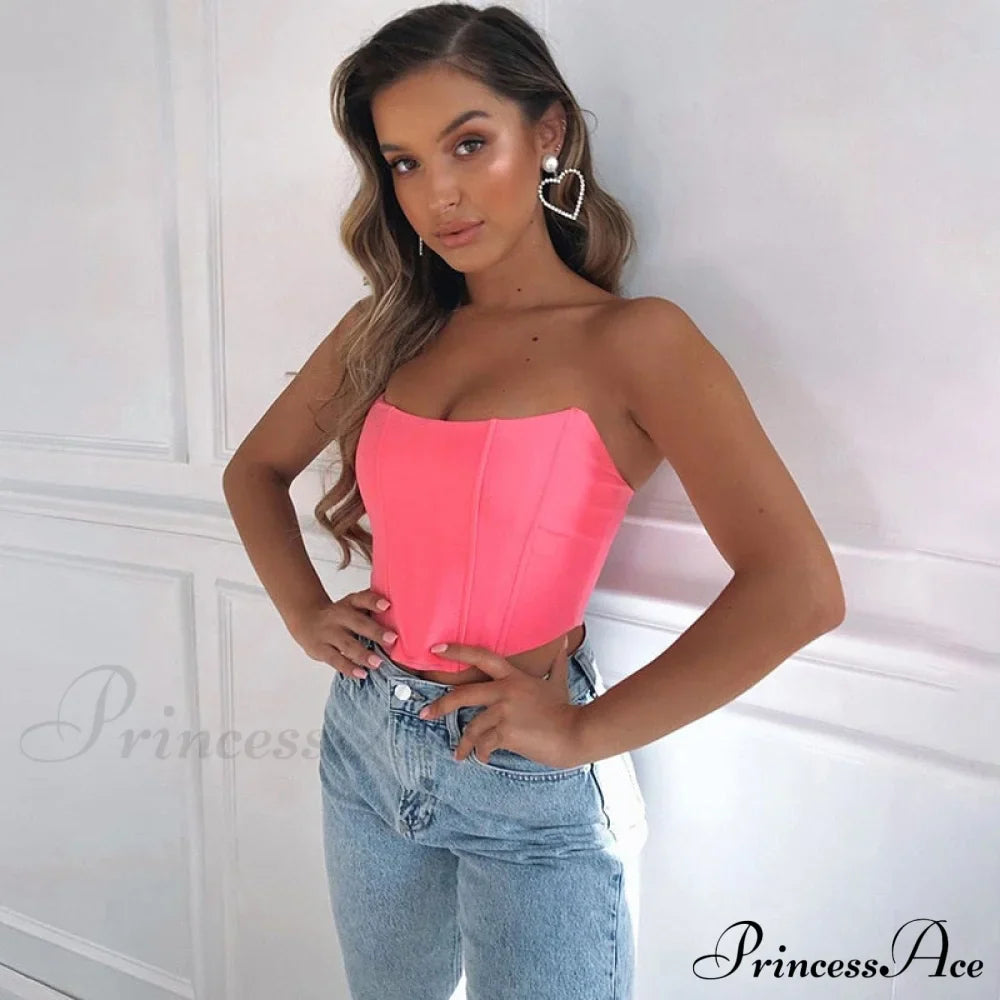 Sleeveless Off Shoulder Velvet Sexy Corset image 6