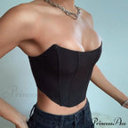 Sleeveless Off Shoulder Velvet Sexy Corset image 1