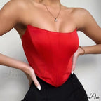 Sleeveless Off Shoulder Velvet Sexy Corset image 4