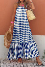 Sleeveless Print Summer Spaghetti Strap Boho Dress image 7