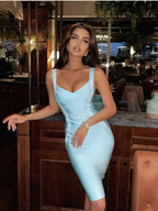 Sleeveless Rayon Bodycon Party Dress image 1