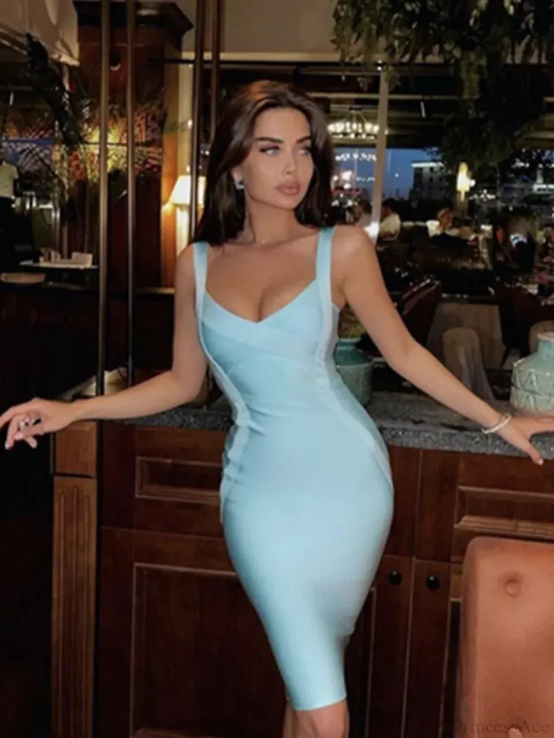 Sleeveless Rayon Bodycon Party Dress image 2
