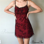 Floral Spaghetti Strap Slim Mini Dress image 1