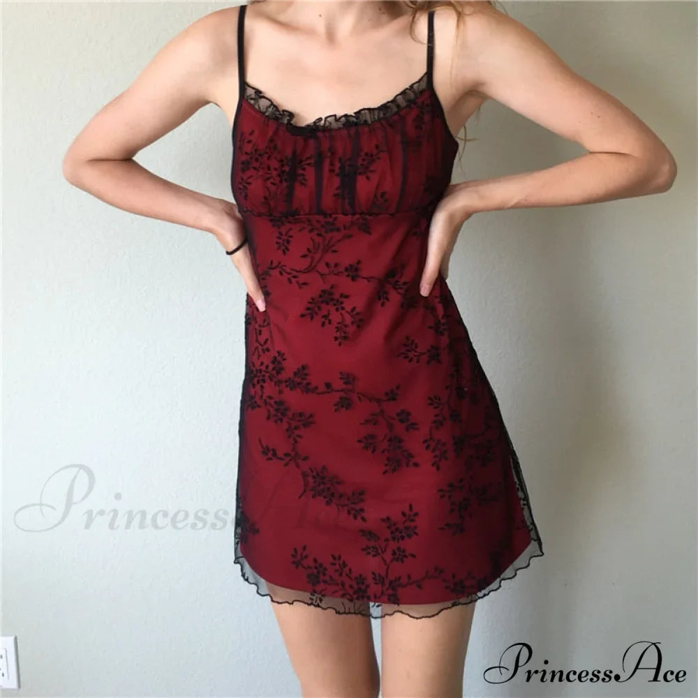 Floral Spaghetti Strap Slim Mini Dress image 1