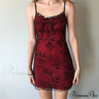 Floral Spaghetti Strap Slim Mini Dress image 2