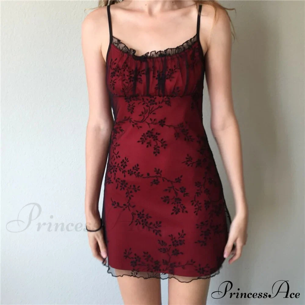 Floral Spaghetti Strap Slim Mini Dress image 2