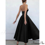 Sleeveless Solid Color Open Back Maxi Dress for Women image 2
