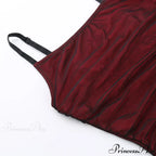 Sleeveless Solid Spaghetti Strap Backless Summer Casual Elegant Party Bodycon Dress image 6