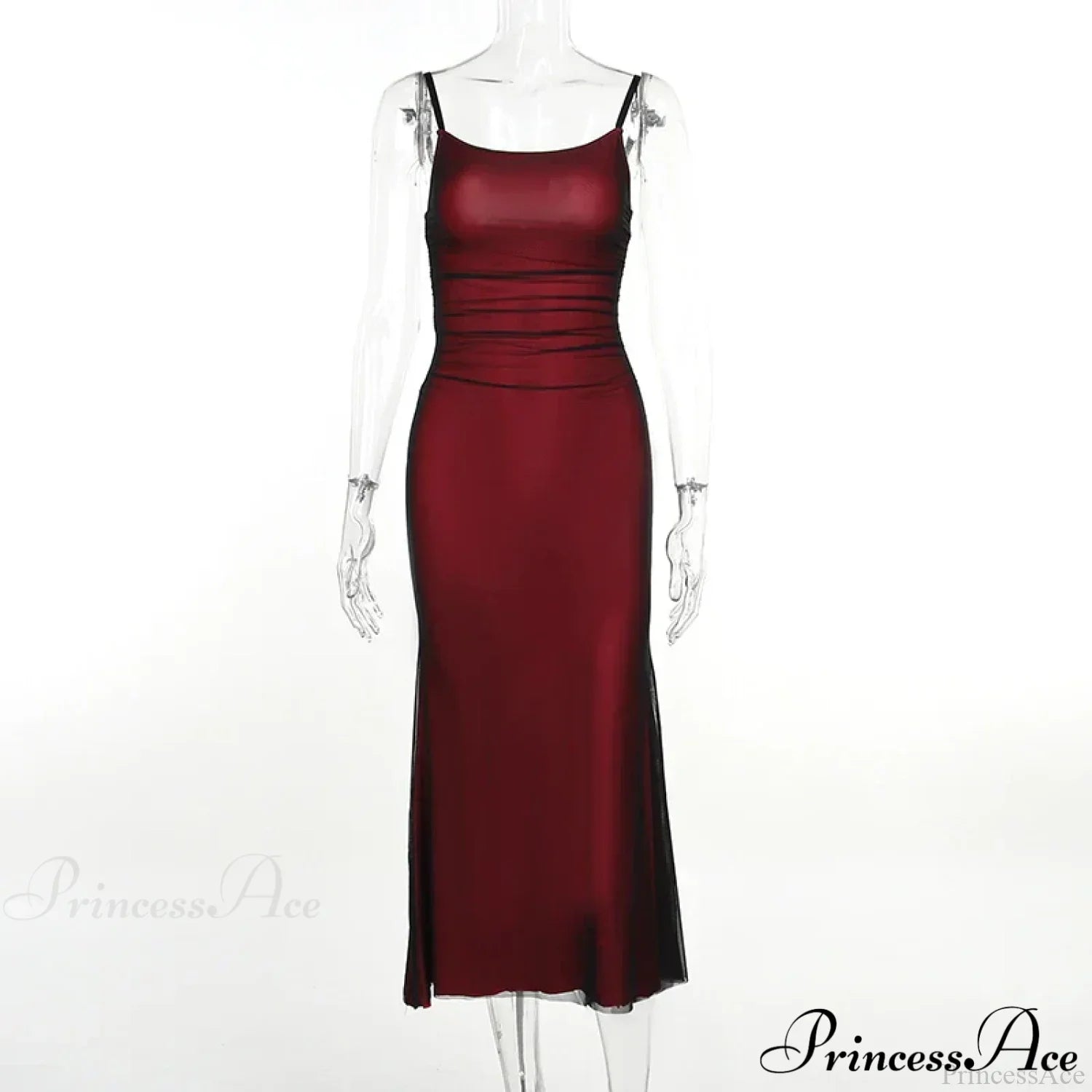 Sleeveless Solid Spaghetti Strap Backless Summer Casual Elegant Party Bodycon Dress image 3