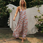 Sleeveless Strap Backless Deep V-neck Summer Dress image 1