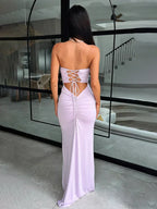 Slim Bodycon Bandage Pleated Vacation Dress image 5