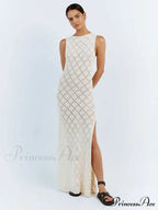 Slim Cocktail Off Shoulder Women's Maxi Dress image 7