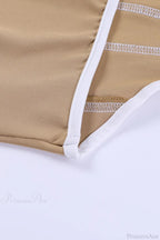 Slim Color Block Open Back Sexy Bustier Corset image 5