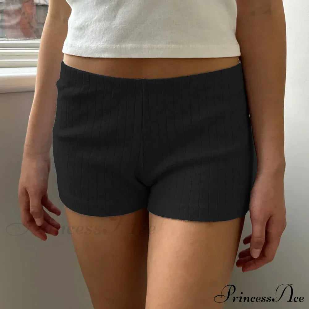 Slim Fit Retro Kawaii Solid Front Button Down Elastic Waist Pajamas Short image 7