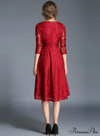 Slim Lace Casual Party Dress image 7