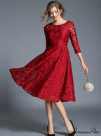 Slim Lace Casual Party Dress image 6