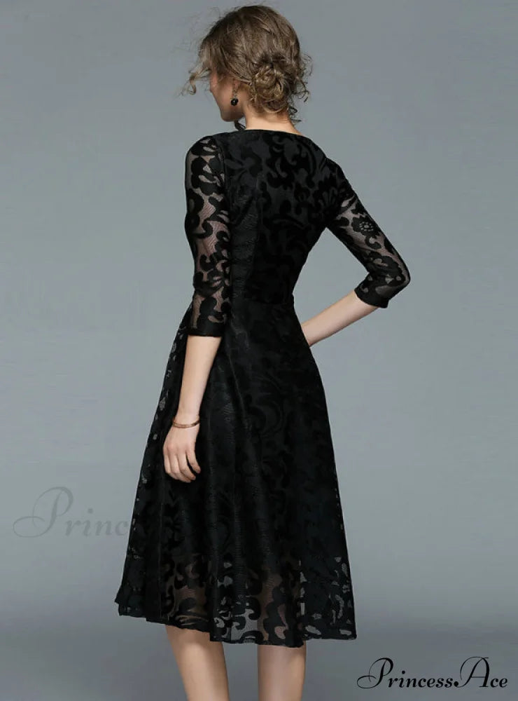 Slim Lace Casual Party Dress image 5