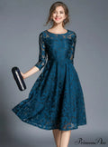 Slim Lace Casual Party Dress image 1