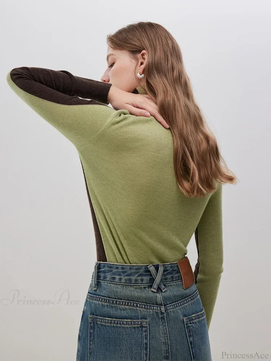 Slim Style Two - wear High Turtleneck Sweater image 2
