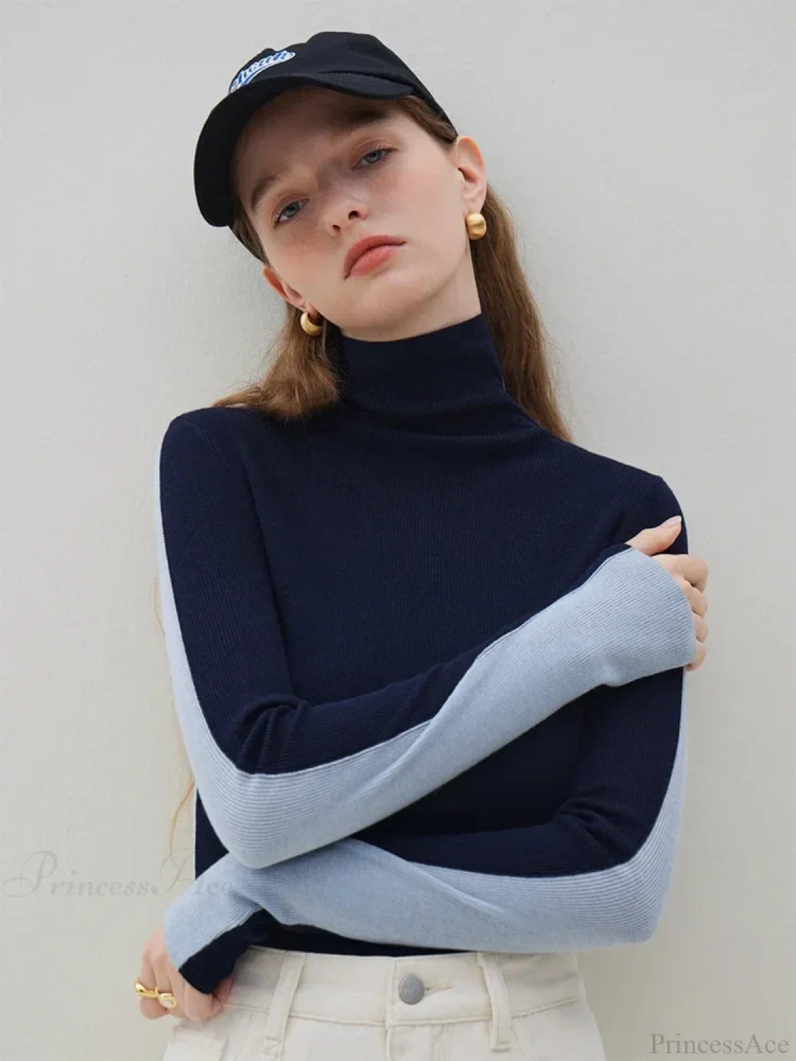 Slim Style Two - wear High Turtleneck Sweater image 3