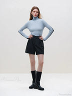 Slim Style Two - wear High Turtleneck Sweater image 8