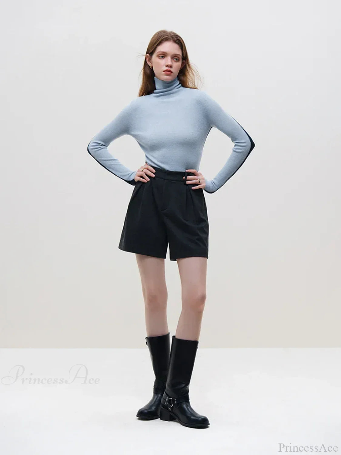 Slim Style Two - wear High Turtleneck Sweater image 8