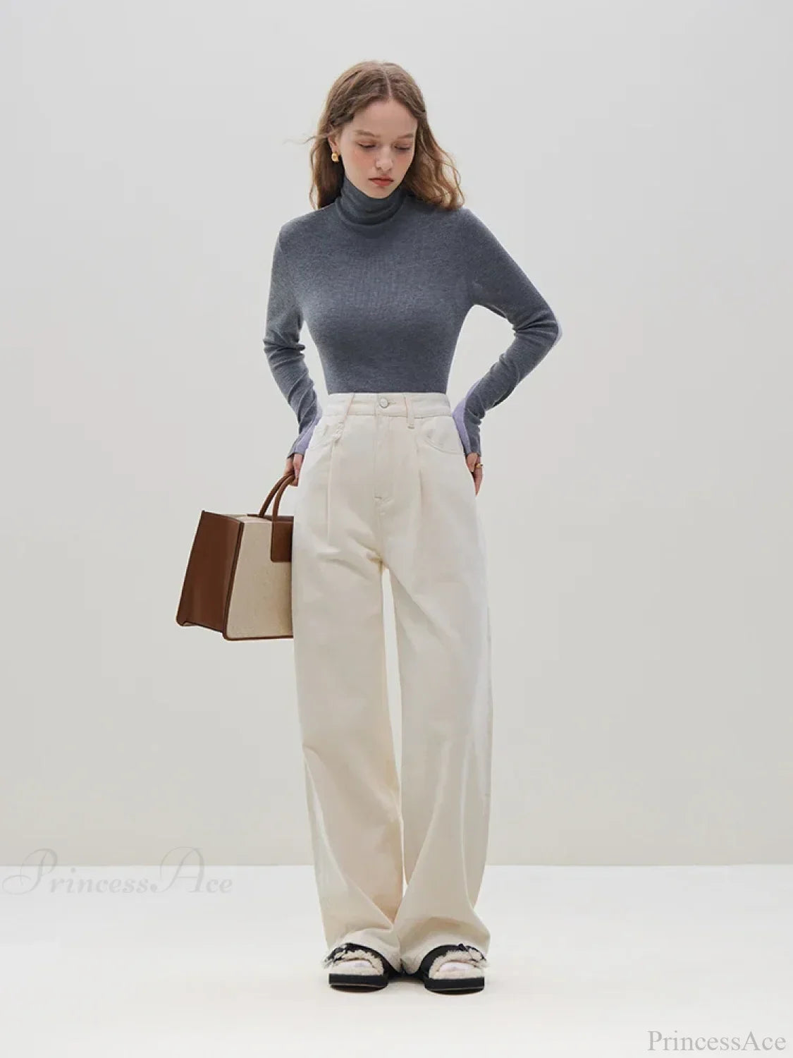 Slim Style Two - wear High Turtleneck Sweater image 6