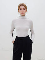 Slim Style Two - wear High Turtleneck Sweater image 7