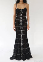 Sling Pleated See-Through Mini Dress image 10