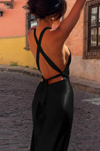 Slinky Halter Fitted Party Dress image 5